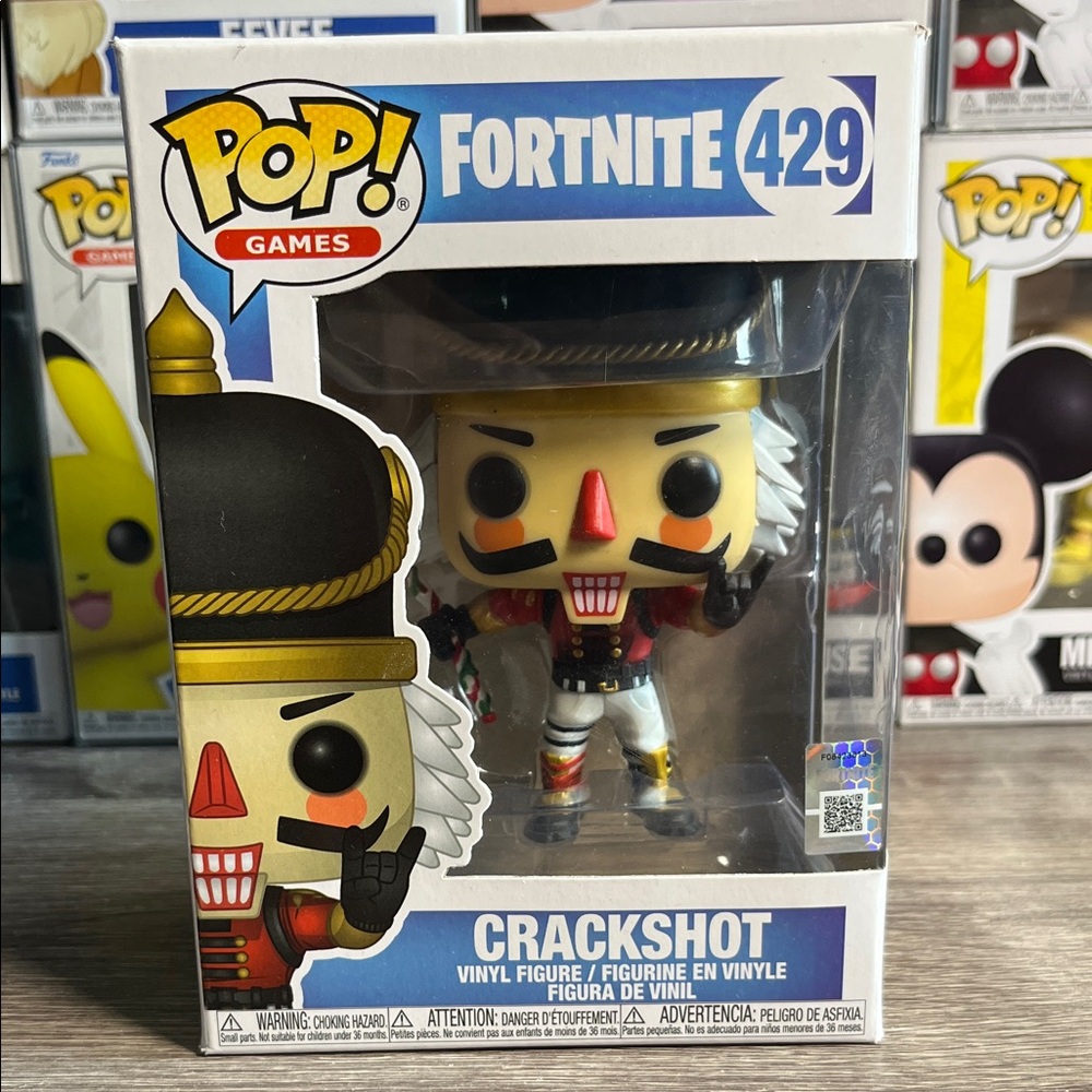 Funko Pop Fortnite Crackshot Vinyl Figure - Black, Red, White